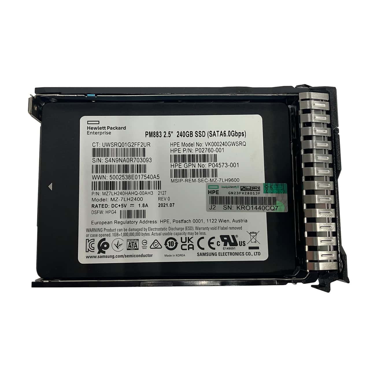 HP SPS-DRV SSD 240GB SFF SATA SC RI (P18481-001) thumbnail