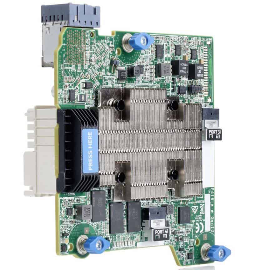Hewlett Packard Enterprise SmartArray P416ie-m SR Gen10 RAID controller PCI Express x8 3.0 12 Gbit/s (804428-B21) thumbnail