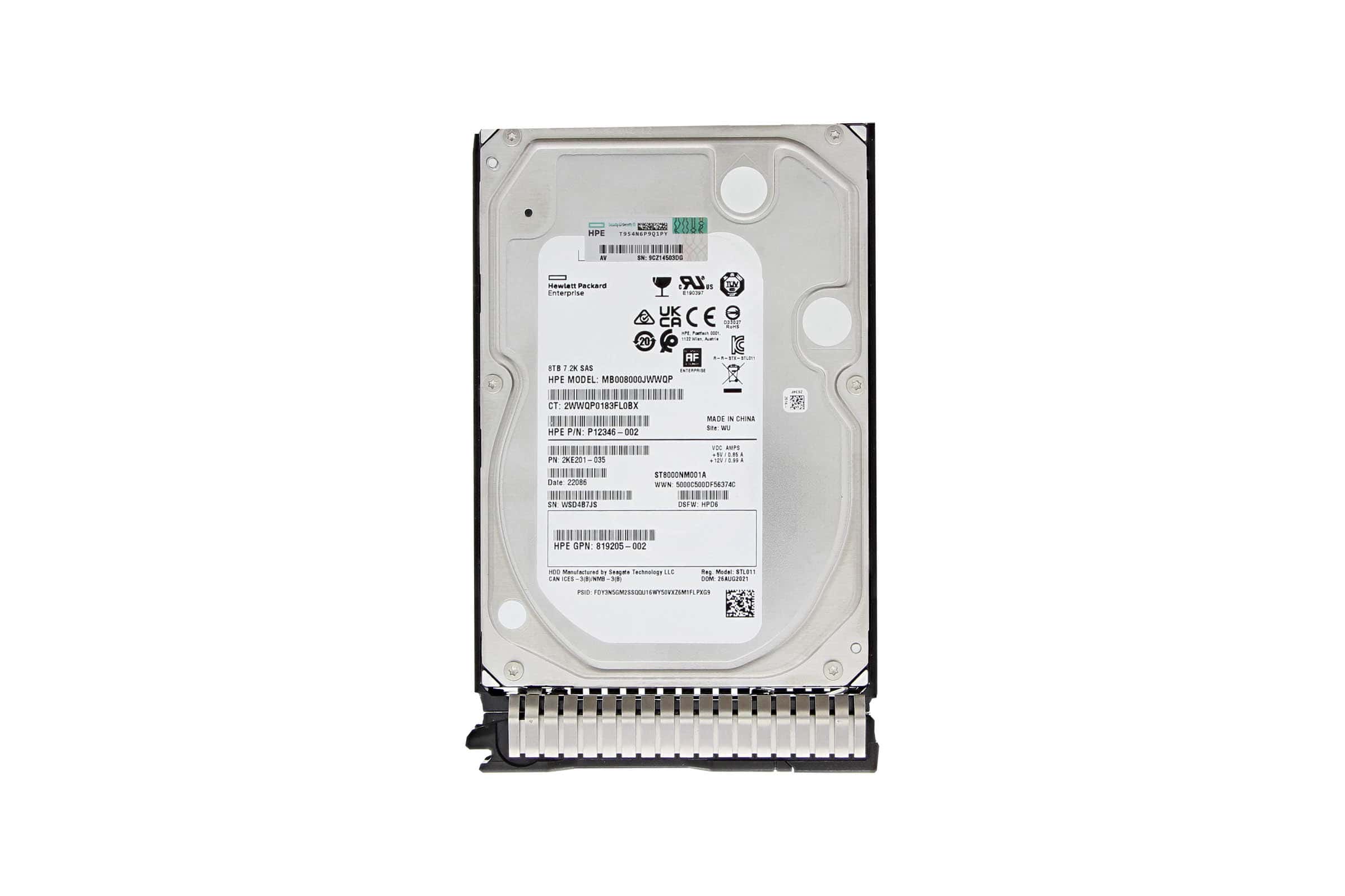 HP DRV HDD 8TB 12G 7.2K LFF SAS (820032-001) thumbnail