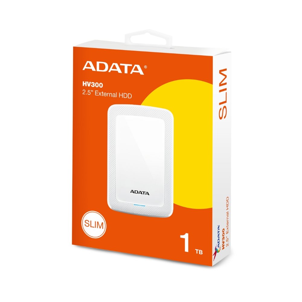 ADATA HV300/1TB/HDD/Externí/2.5/Bílá/3R (AHV300-1TU31-CWH) thumbnail