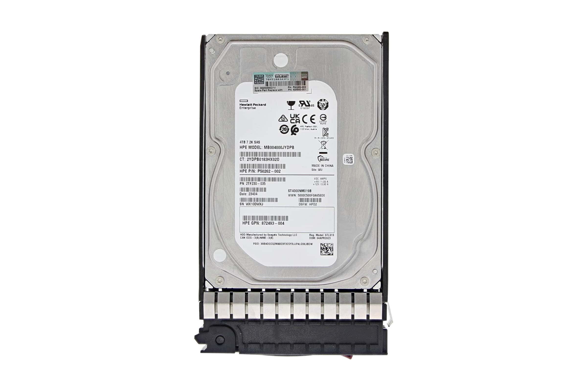 HP SPS-DRV HD 4TB 12G 7.2K 3.5 SAS MDL (826550-001) thumbnail