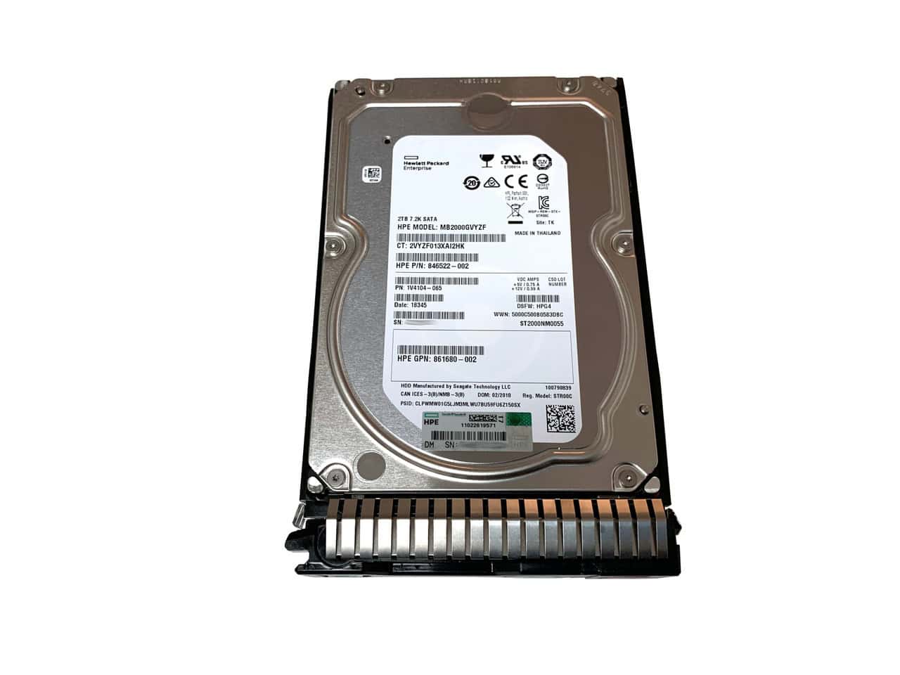 HP 2TB SATA 6G LFF 7.2K SC DS (872771-001) thumbnail