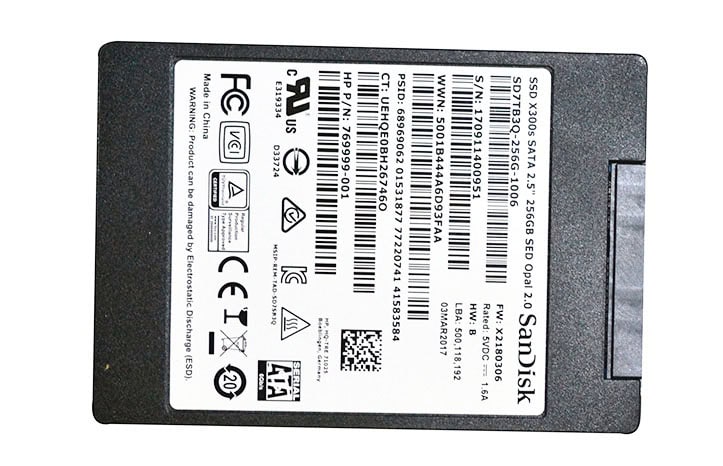 HP SPS-SSD 256GB OPAL2 SED SATA6GBs (844430-001) thumbnail