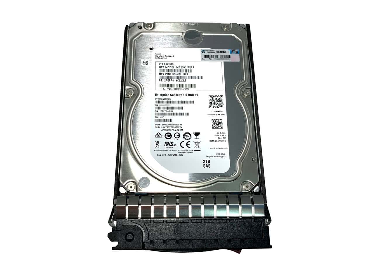 HP SPS-DRV HD 2TB 12G 7.2K 3.5 SAS MDL (826072-B21) thumbnail