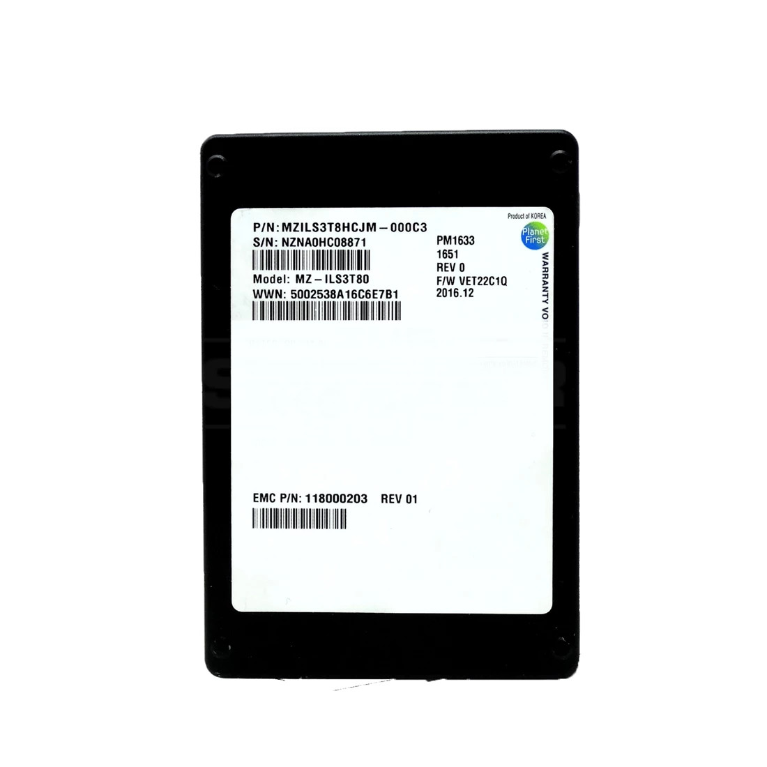 HP Hewlett Packard Enterprise HPE SSD 3.84TB RI SAS 12Gb/s 2.5 BC (P41533-001) (P41533-001) thumbnail