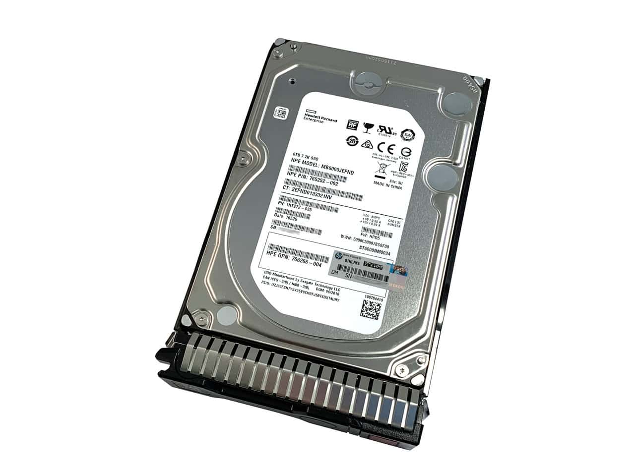 HPE 6TB SAS 7.2K LFF SC 512e Reman HDD (861754R-B21) thumbnail