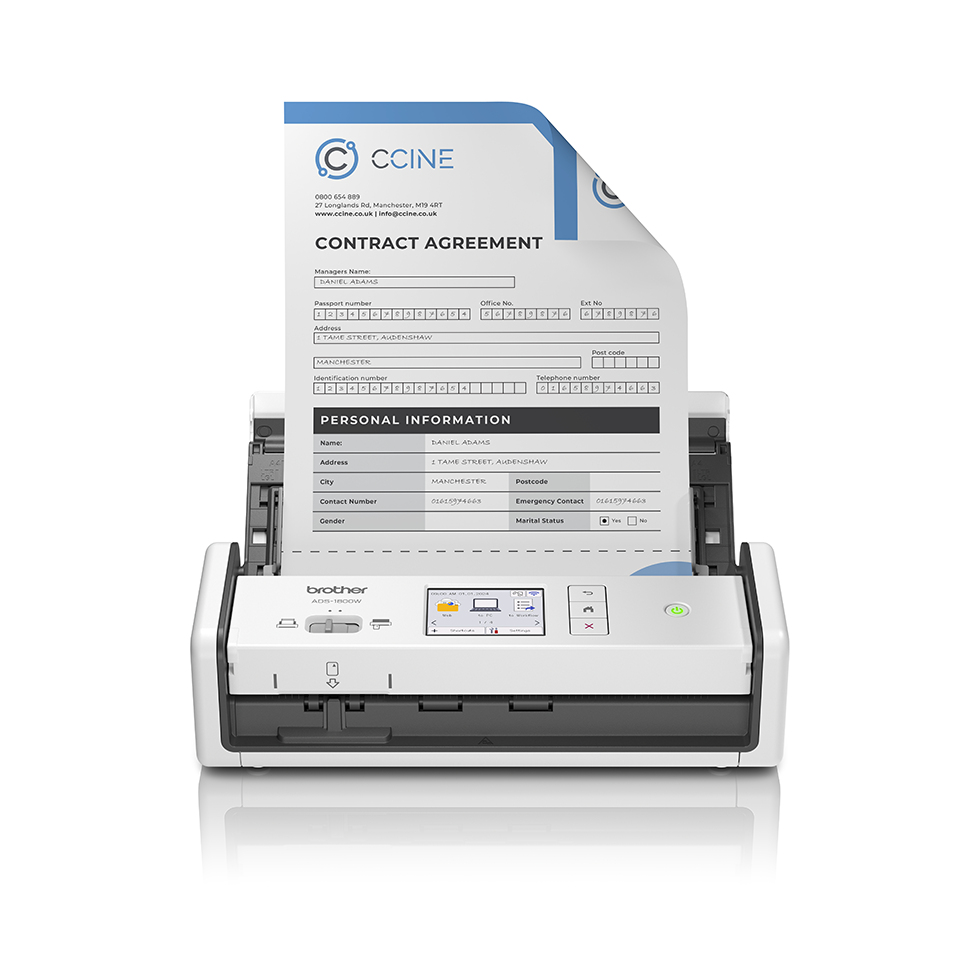 Brother ADS-1800W scanner ADF-scanner 600 x 600 DPI A4 Wit (ADS1800WUN1) thumbnail