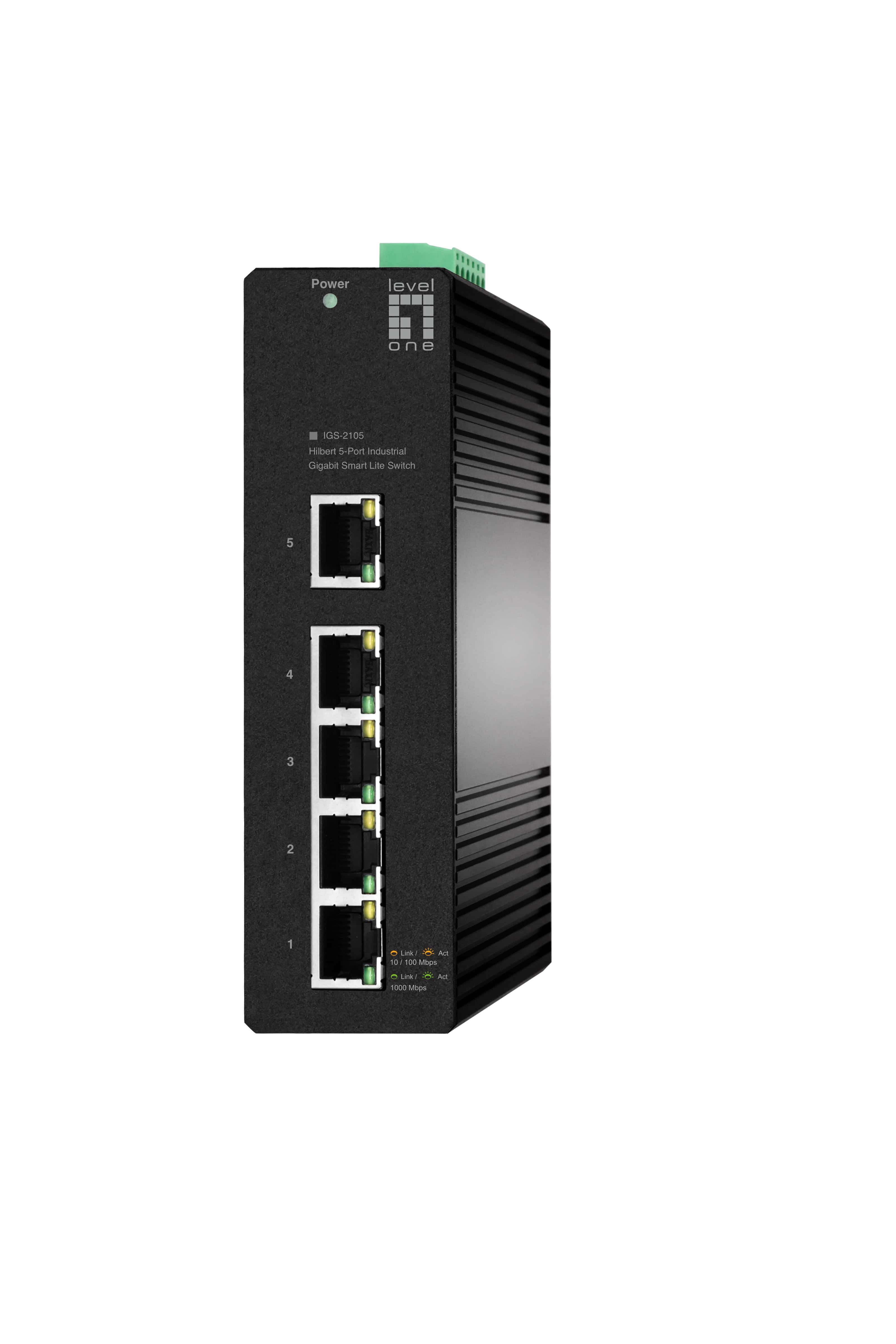 LevelOne IGS-2105 netwerk-switch Managed L2 Gigabit Ethernet (10/100/1000) Zwart (IGS-2105) thumbnail