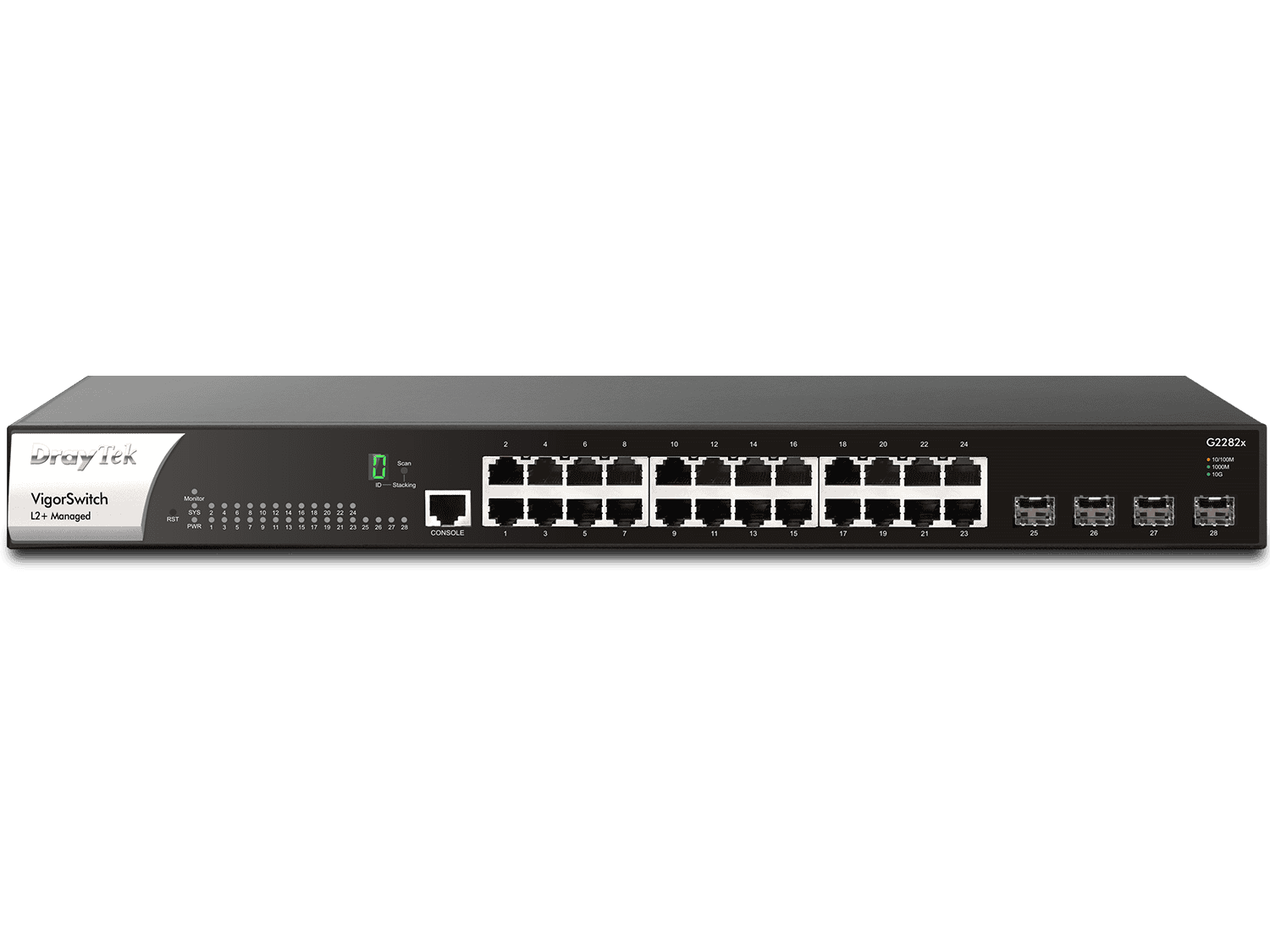 Draytek Switch 440mm DrayTek VigorSwitch  G-2282X  4*SFP+/24*GE retail (VSWITCHG2282X-DE-AT-CH) thumbnail