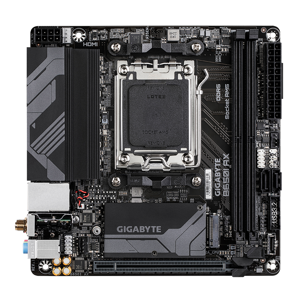 Gigabyte B650I AX moederbord AMD B650 Socket AM5 mini ITX (B650I AX) thumbnail