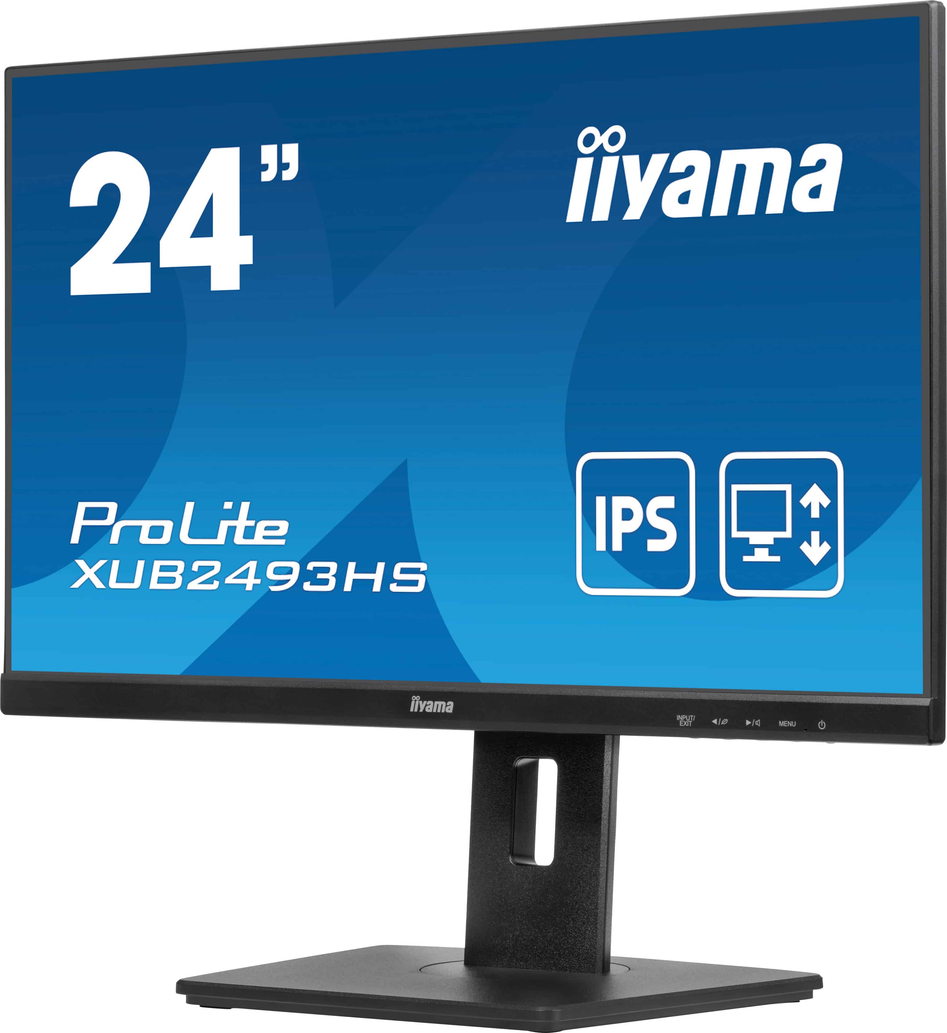 iiyama ProLite XUB2493HS-B6 computer monitor 60,5 cm (23.8) 1920 x 1080 Pixels Full HD LED Zwart (XUB2493HS-B6) thumbnail