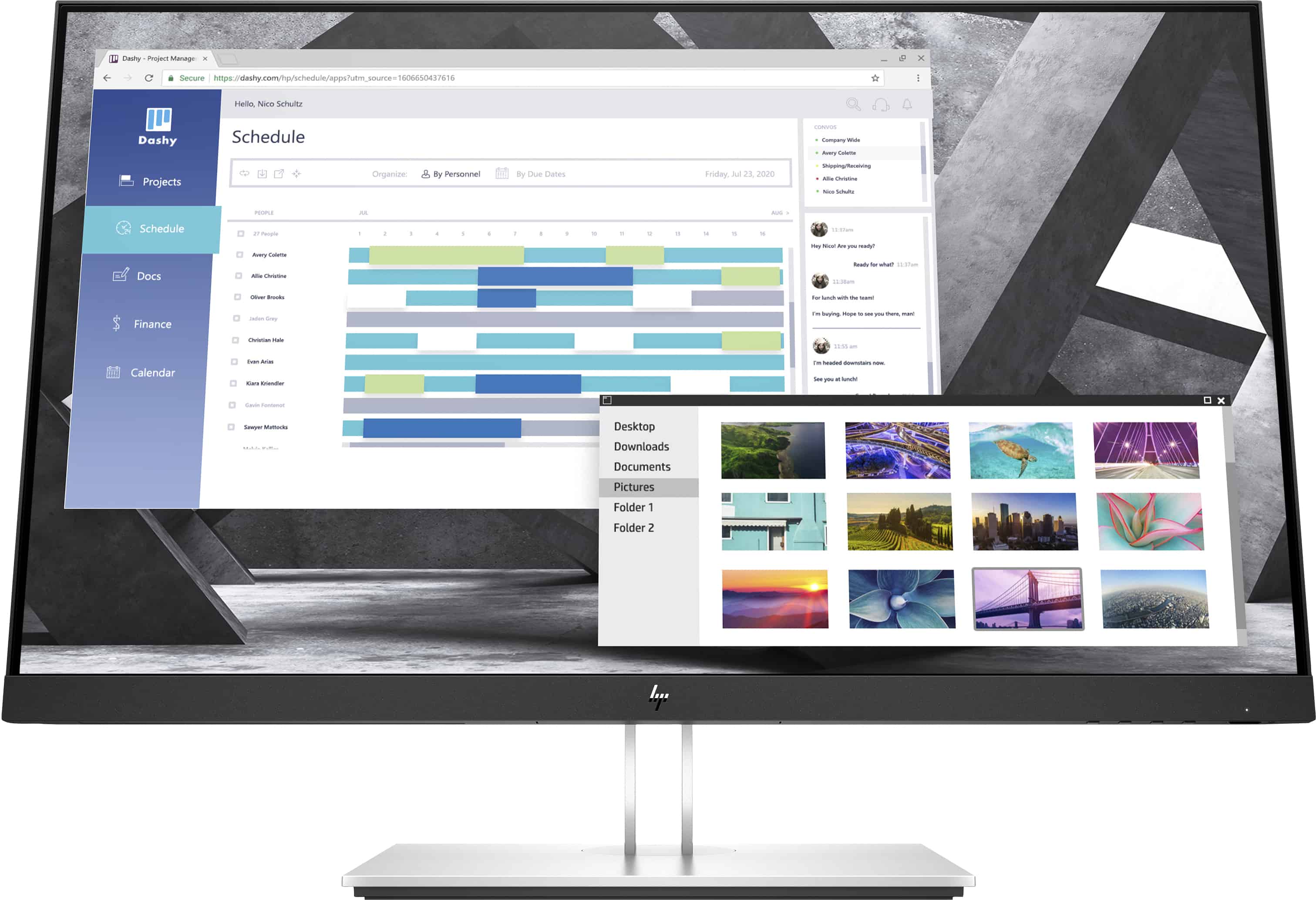 HP E-Series E27q G4 QHD 68,6 cm (27) 2560 x 1440 Pixels Quad HD Zwart (9VG82AA) thumbnail
