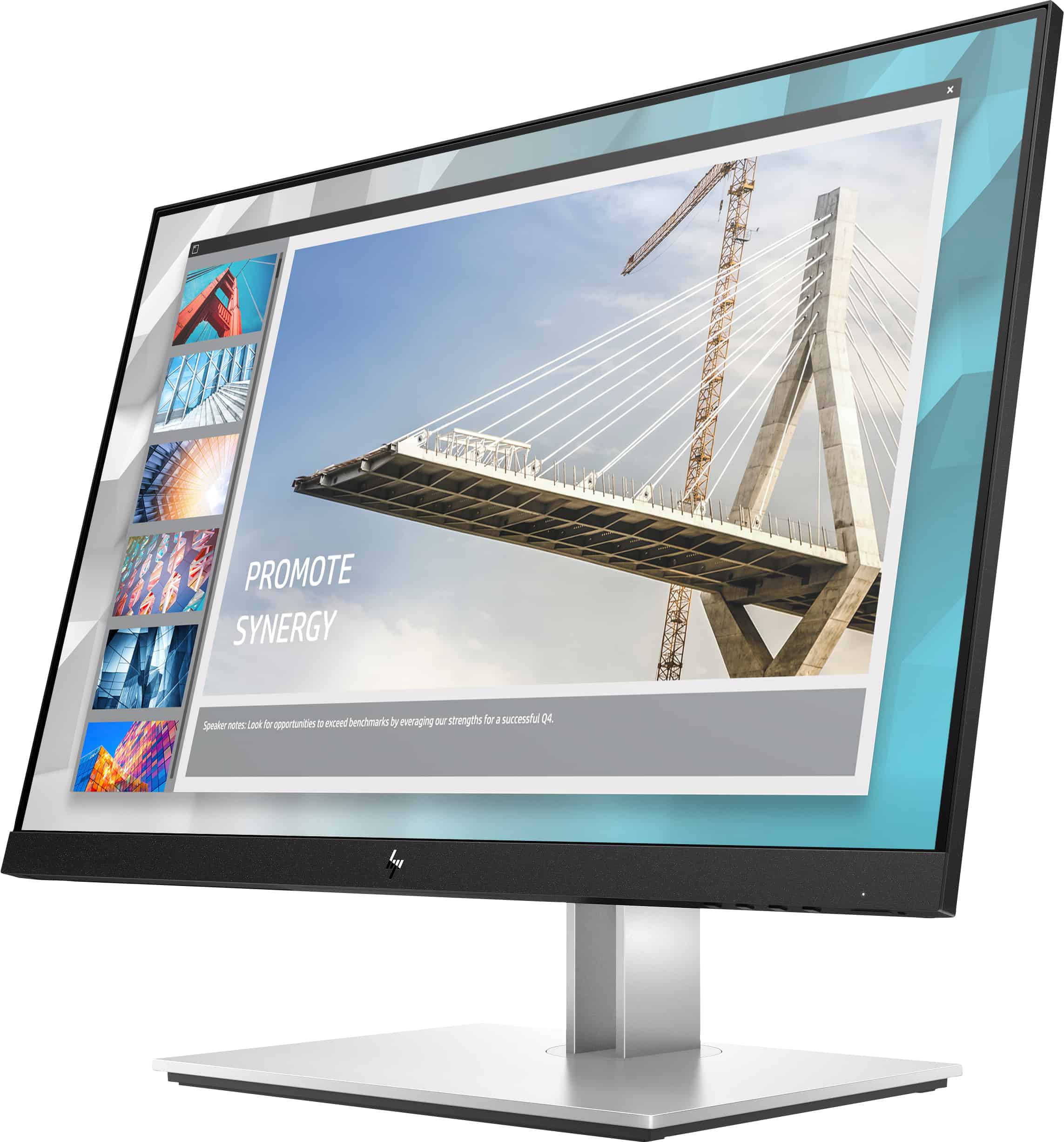 HP E24i G4 61 cm (24") 1920 x 1200 Pixels WUXGA Zwart (9VJ40A3#ABB) thumbnail