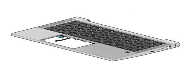 HP BLK Cheddar wired USB KBD FR (928922-051) thumbnail