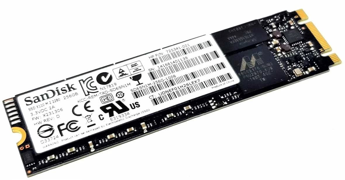 HP SPS-SSD 256GB 2280M2 SATA3 TLC (L25982-001) thumbnail