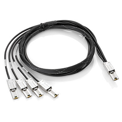 Hewlett Packard Enterprise AN975A Serial Attached SCSI (SAS)-kabel 2 m Zwart (AN975A) thumbnail