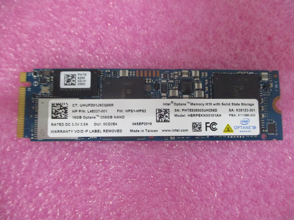 HP SPS-SSD 256GB PCIe NVMe+SSD 16GB 3DXP (L68361-001) thumbnail