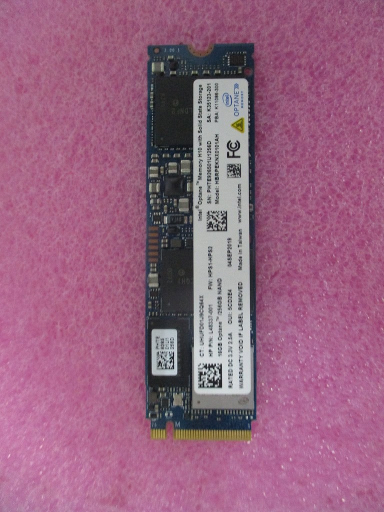 HP SPS-SSD 256GB PCIe NVMe+SSD 16GB 3D XP (L69125-001) thumbnail