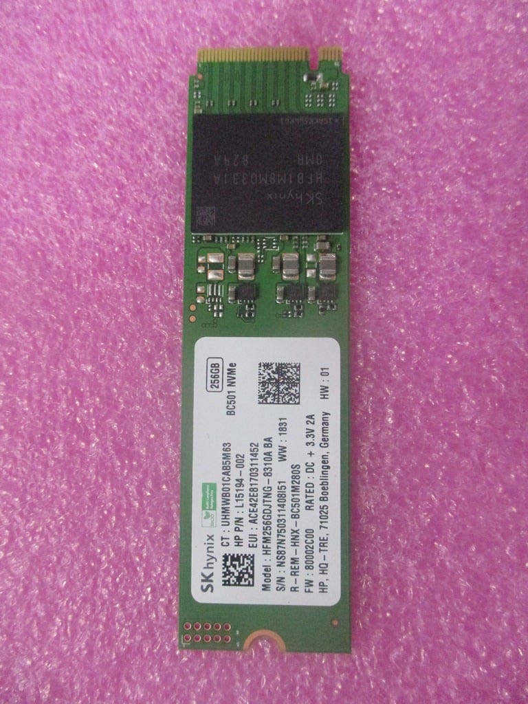 HP SPS-SSD 256GB 2230 PCIe NVMe Value (M11042-007) thumbnail