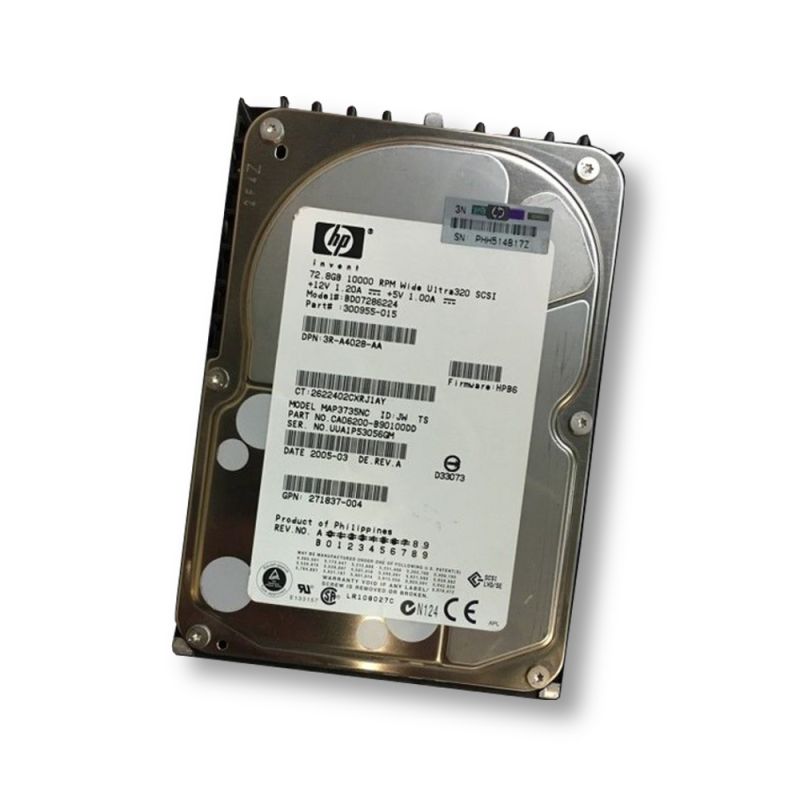 HP Harddisk 72GB 10k U320 Hot plug  **ML100** (BD07286224) thumbnail