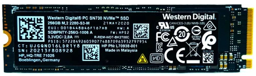 HP SPS-SSD WD Black 256G 2280 PCIe,Orisa (M22284-001) thumbnail