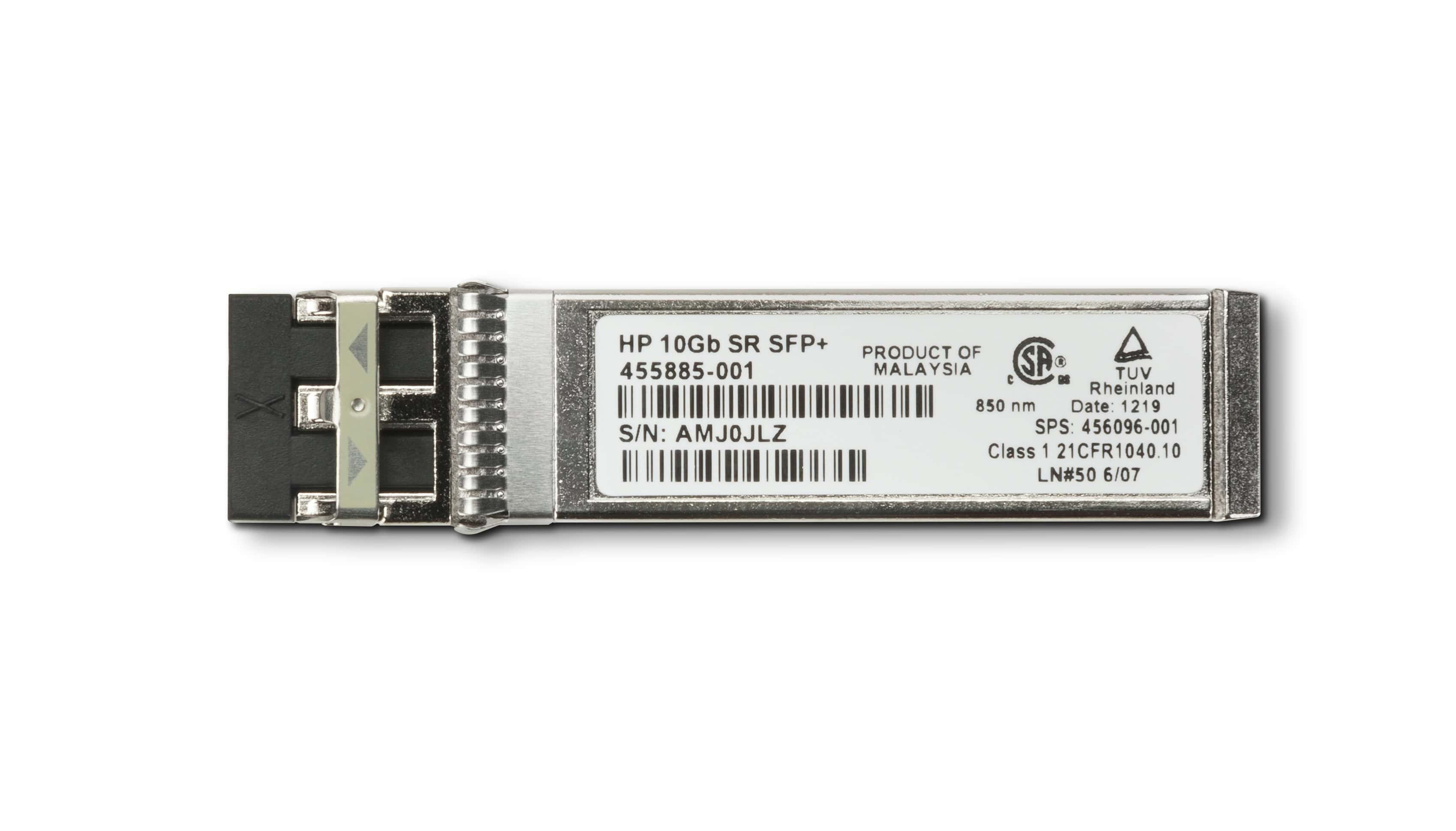 HP Intel 10GbE SFP+ netwerk transceiver module Vezel-optiek 10000 Mbit/s SFP+ 850 nm (C3N53AA) thumbnail