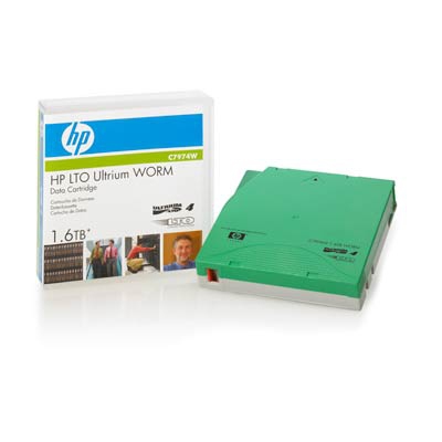 Hewlett Packard Enterprise LTO4 Ultrium 1.6TB WORM Lege gegevenscartridge LTO 1,27 cm (C7974W) thumbnail
