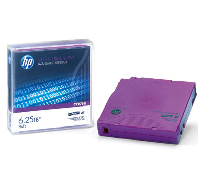 Hewlett Packard Enterprise C7976BW back-up-opslagmedium Lege gegevenscartridge LTO 1,27 cm (C7976BW) thumbnail