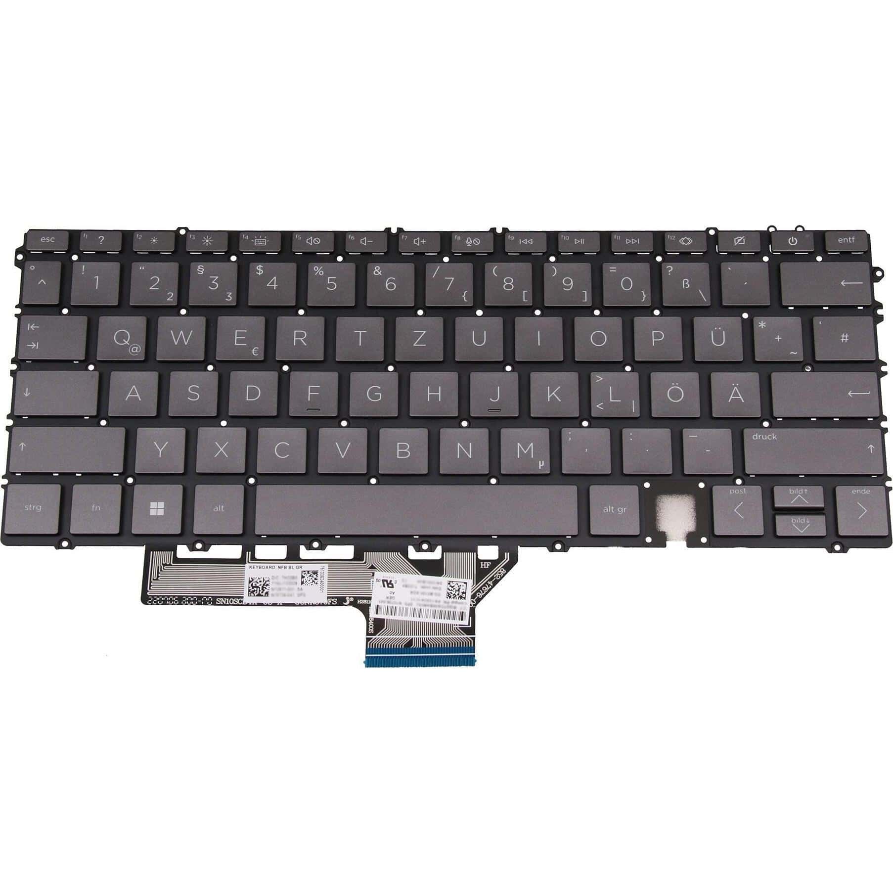 HP SPS-KEYBOARD NFB BL GR (N10736-041) thumbnail