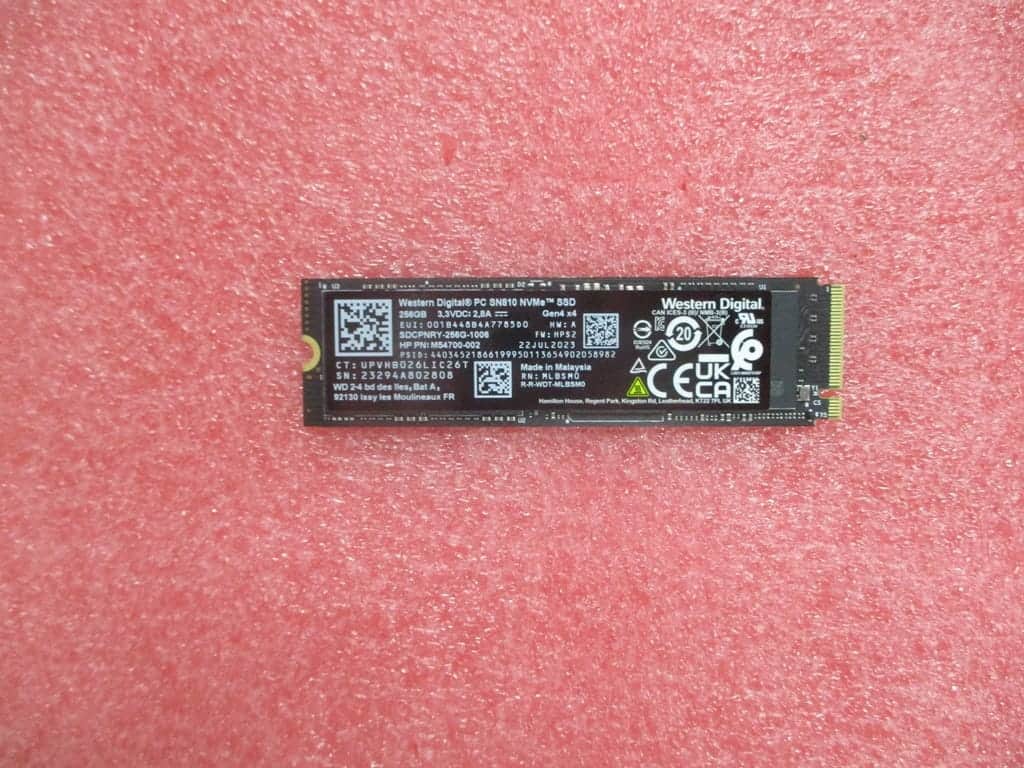 HP SKO-SSD 256G M2ZTurbo2280PCIe4x4TLC-NOSG (N73412-001) thumbnail