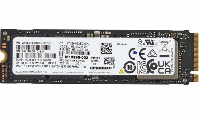 HP SPS-SSD 1TB M.2 2280 PM9A1a PCIe LOCK (N86020-001) thumbnail
