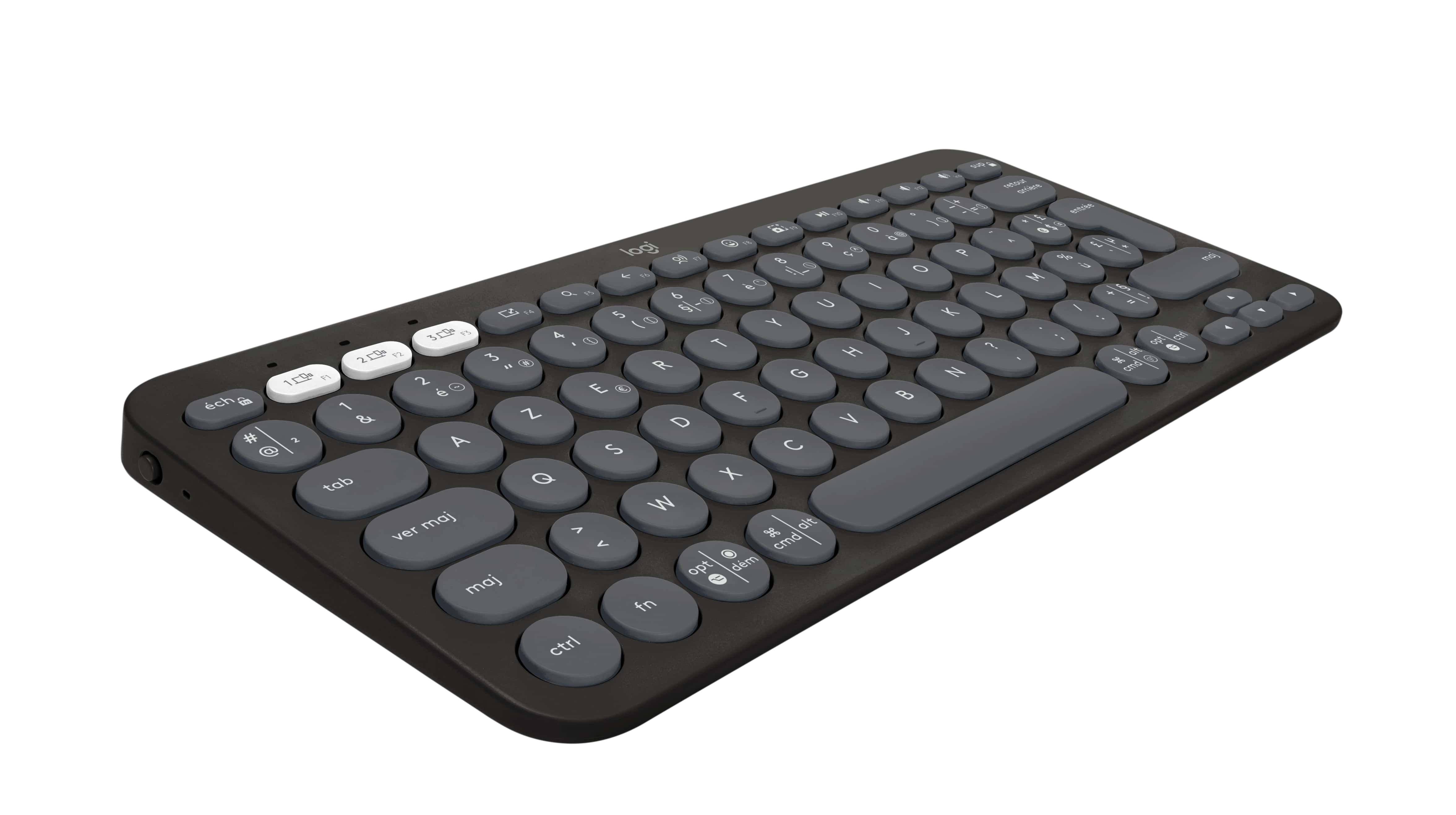Logitech Pebble Keys 2 K380s toetsenbord RF-draadloos + Bluetooth QWERTY US International Grafiet (920-011851) thumbnail