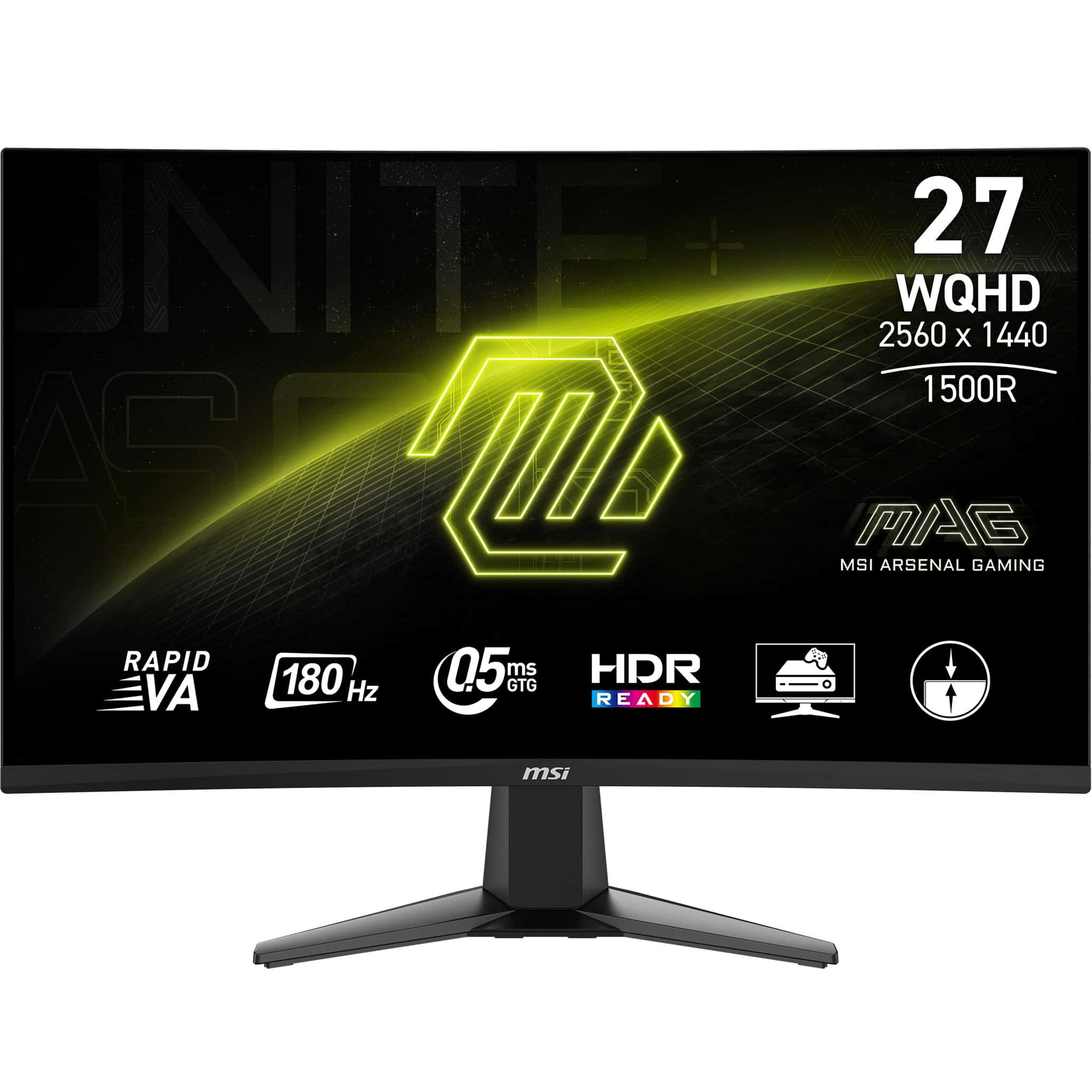 MSI MAG 27CQ6F computer monitor 68,6 cm (27) 2560 x 1440 Pixels Quad HD LCD Zwart (9S6-3CD91M-002) thumbnail