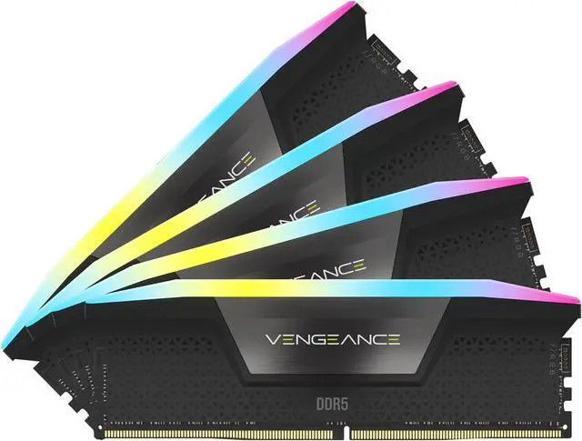 Corsair DDR5  96GB PC 6400 CL32 CORSAIR KIT (4x24GB) VENGEANCE RGB B retail (CMH96GX5M4B6400C32) thumbnail