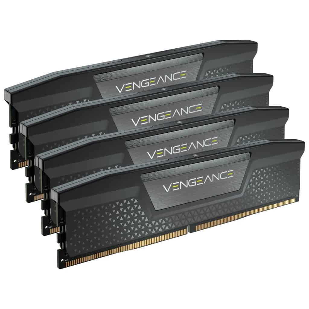 Corsair DDR5  96GB PC 6400 CL32 CORSAIR KIT (4x24GB) VENGEANCE Black retail (CMK96GX5M4B6400C32) thumbnail