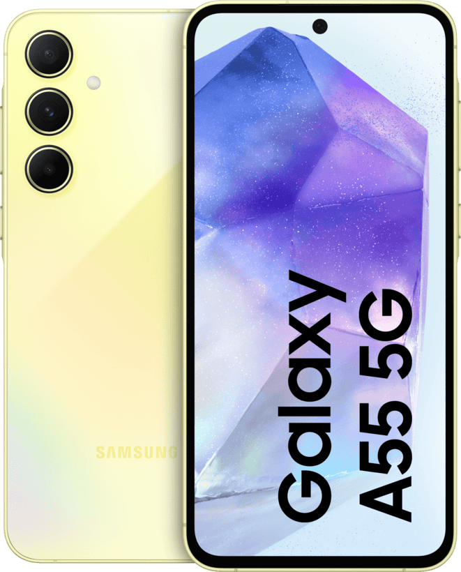 Samsung Galaxy A55 5G 128GB, Awesome Lemon (SM-A556BZYAEUB) thumbnail