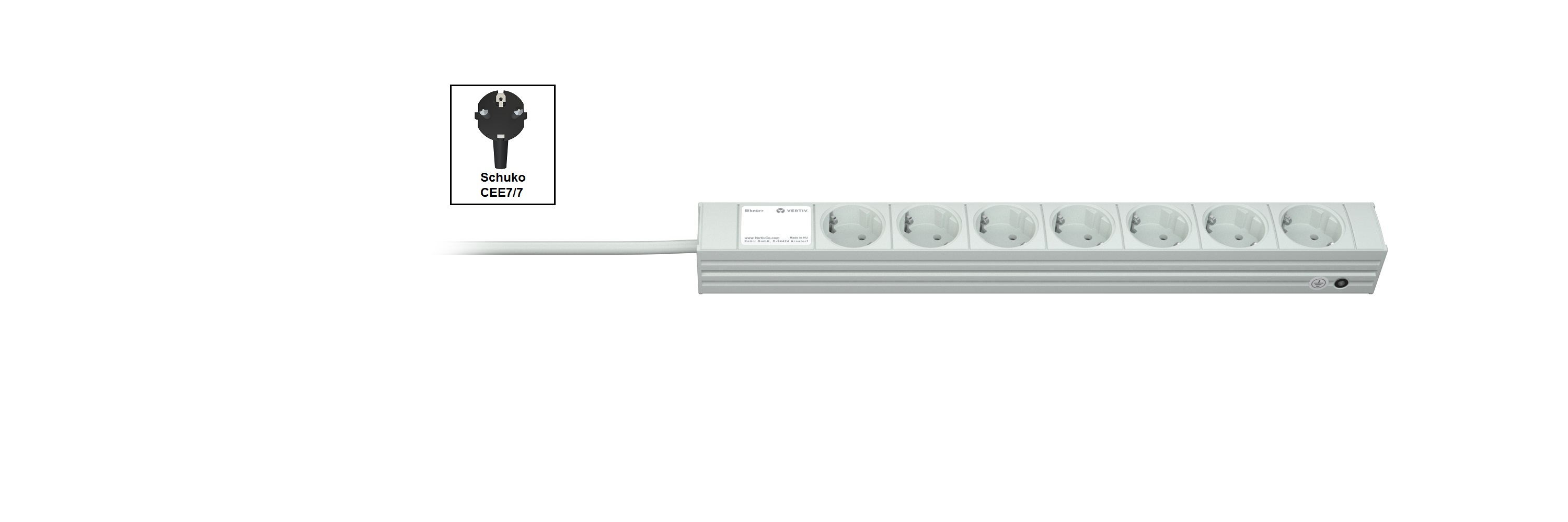 Vertiv Knurr DIS Rack PDU Compact 0U/1U input (033000071) thumbnail