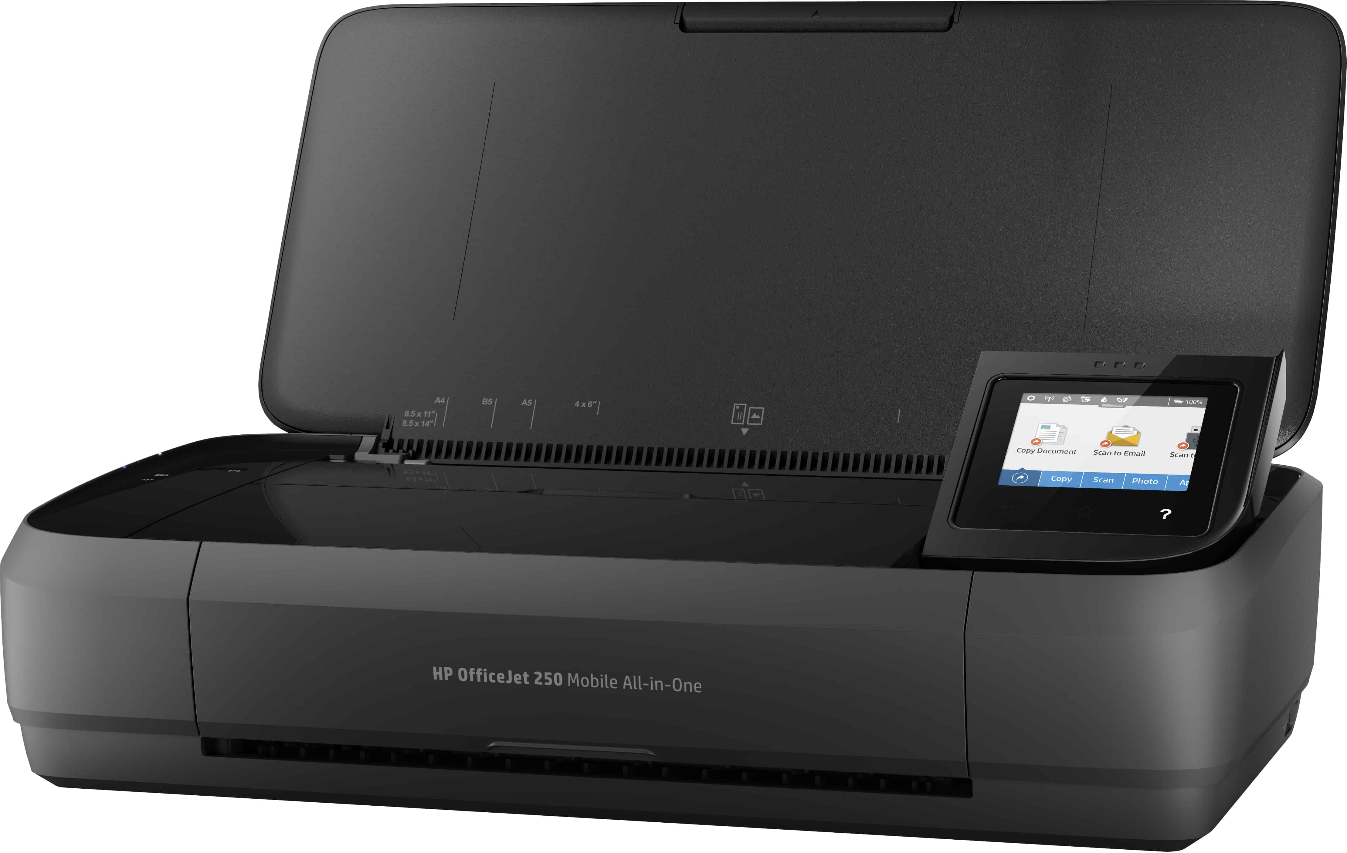 HP OfficeJet 250 Mobile All-in-One printer, Printen, kopiëren, scannen, Invoer 10 vel (CZ992A#BHC) thumbnail