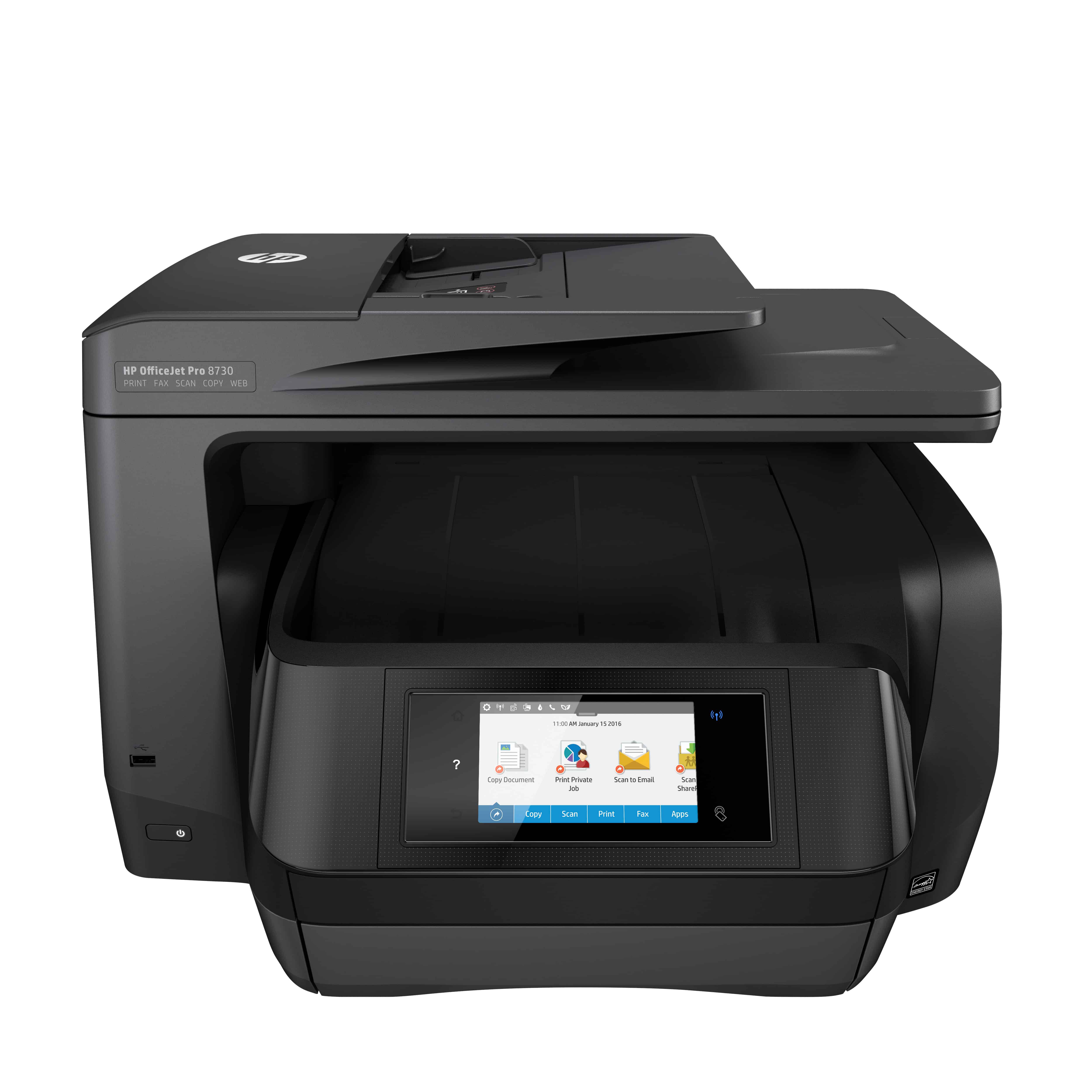 HP OfficeJet Pro 8730 Draadloos All-in-One Kleur Printer, Instant Ink; Dubbelzijdig printen (D9L20A) thumbnail