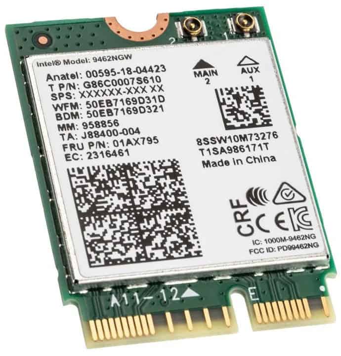 Intel Wireless-AC 9462 - Netzwerkadapter - M.2 2230 - 802.11ac, Bluetooth 5.0 (9462.NGWG.NV) thumbnail