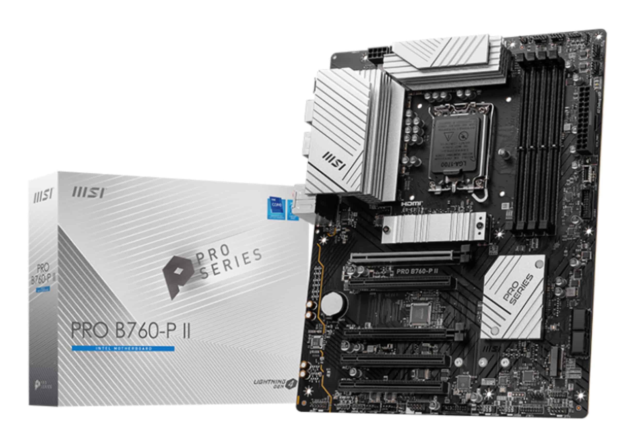 MSI PRO B760-P II moederbord Intel B760 LGA 1700 ATX (7E29-002R) thumbnail