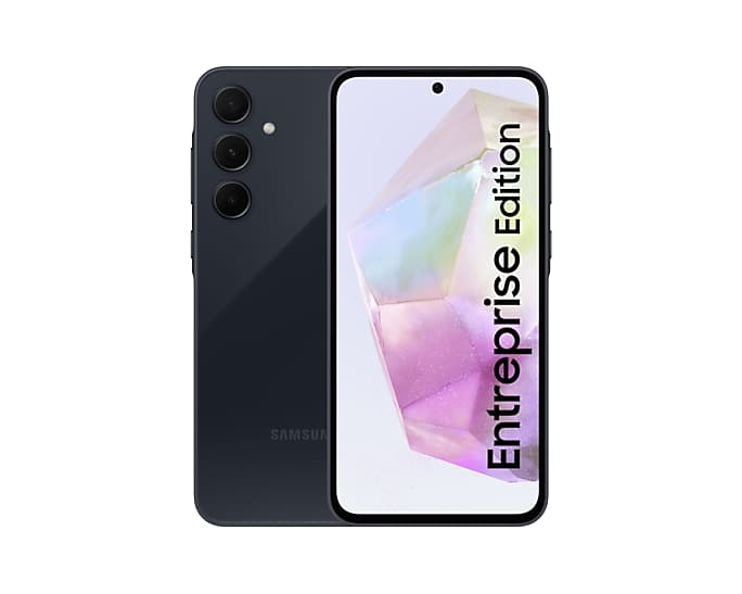 Samsung Galaxy A35 5G Entreprise Edition 16,8 cm (6.6) Hybride Dual SIM Android 14 USB Type-C 6 GB 128 GB 5000 mAh Marineblauw (SM-A356BZKBEEB) thumbnail Samsung Galaxy A35 5G Entreprise Edition 16,8 cm (6.6) Hybride Dual SIM Android 14 USB Type-C 6 GB 128 GB 5000 mAh Marineblauw (SM-A356BZKBEEB) thumbnail