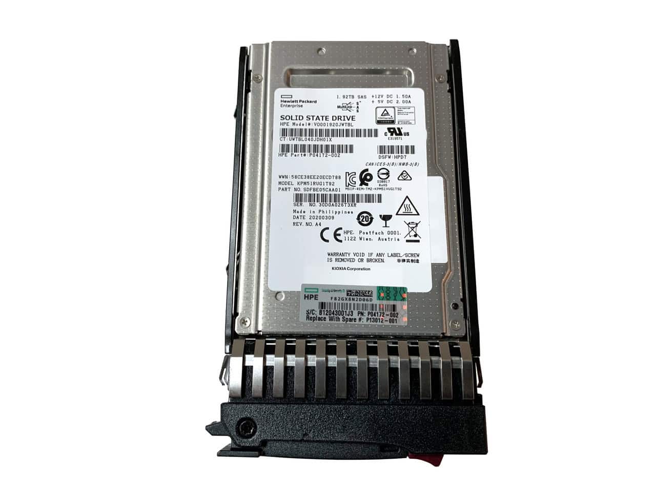HP DRV SSD MSA 1.92TB SFF SAS RI (P13012-001) thumbnail
