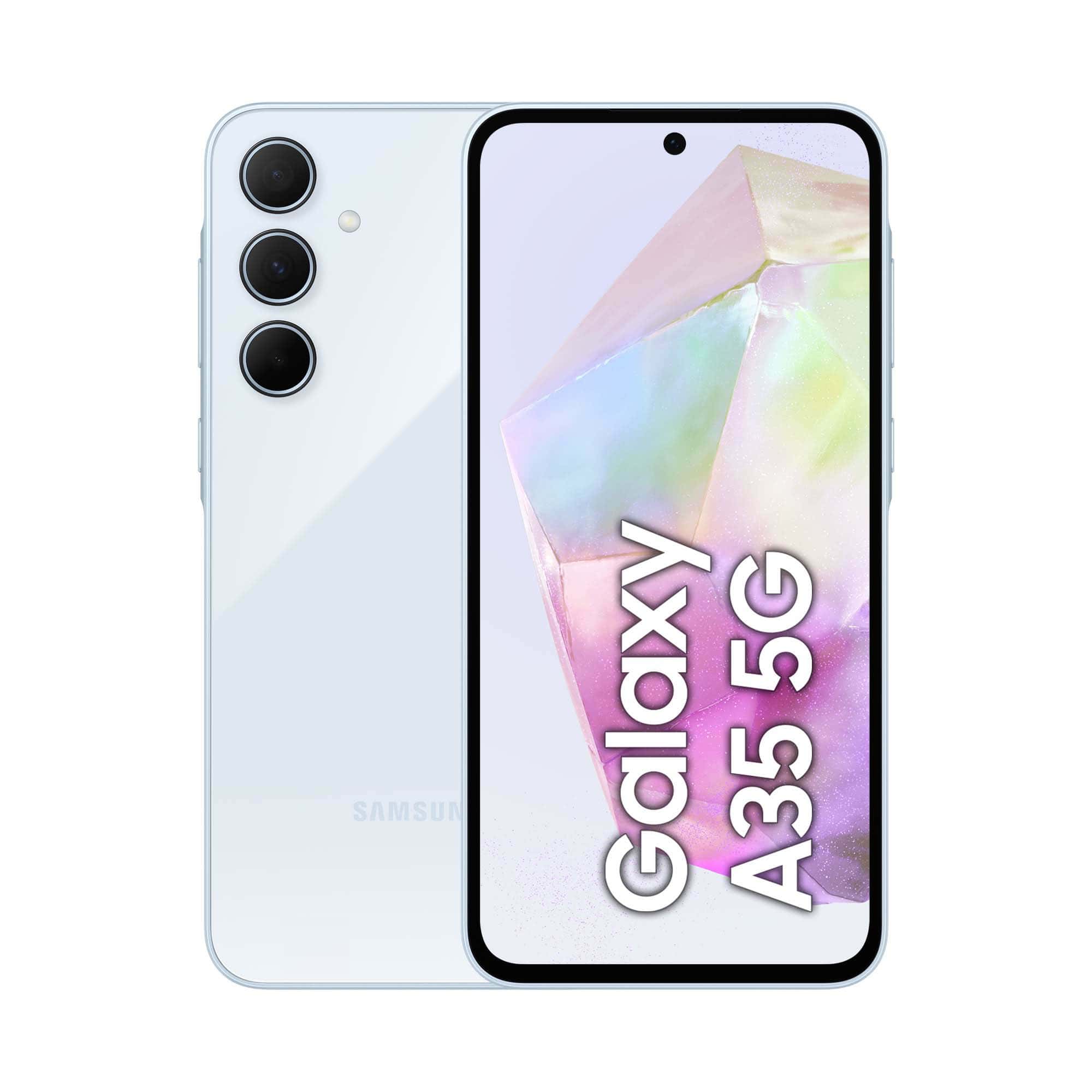 Samsung Galaxy A35 5G 16,8 cm (6.6) Hybride Dual SIM Android 14 USB Type-C 6 GB 128 GB 5000 mAh Blauw (SM-A356BLBBEUE) thumbnail Samsung Galaxy A35 5G 16,8 cm (6.6) Hybride Dual SIM Android 14 USB Type-C 6 GB 128 GB 5000 mAh Blauw (SM-A356BLBBEUE) thumbnail