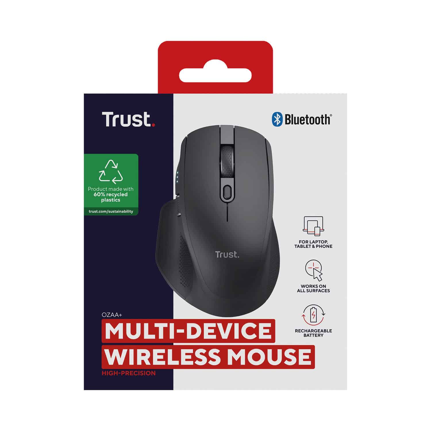 Trust OZAA+ MULTI-CONNECT WIRELESS MOUSE BLK (24820) thumbnail