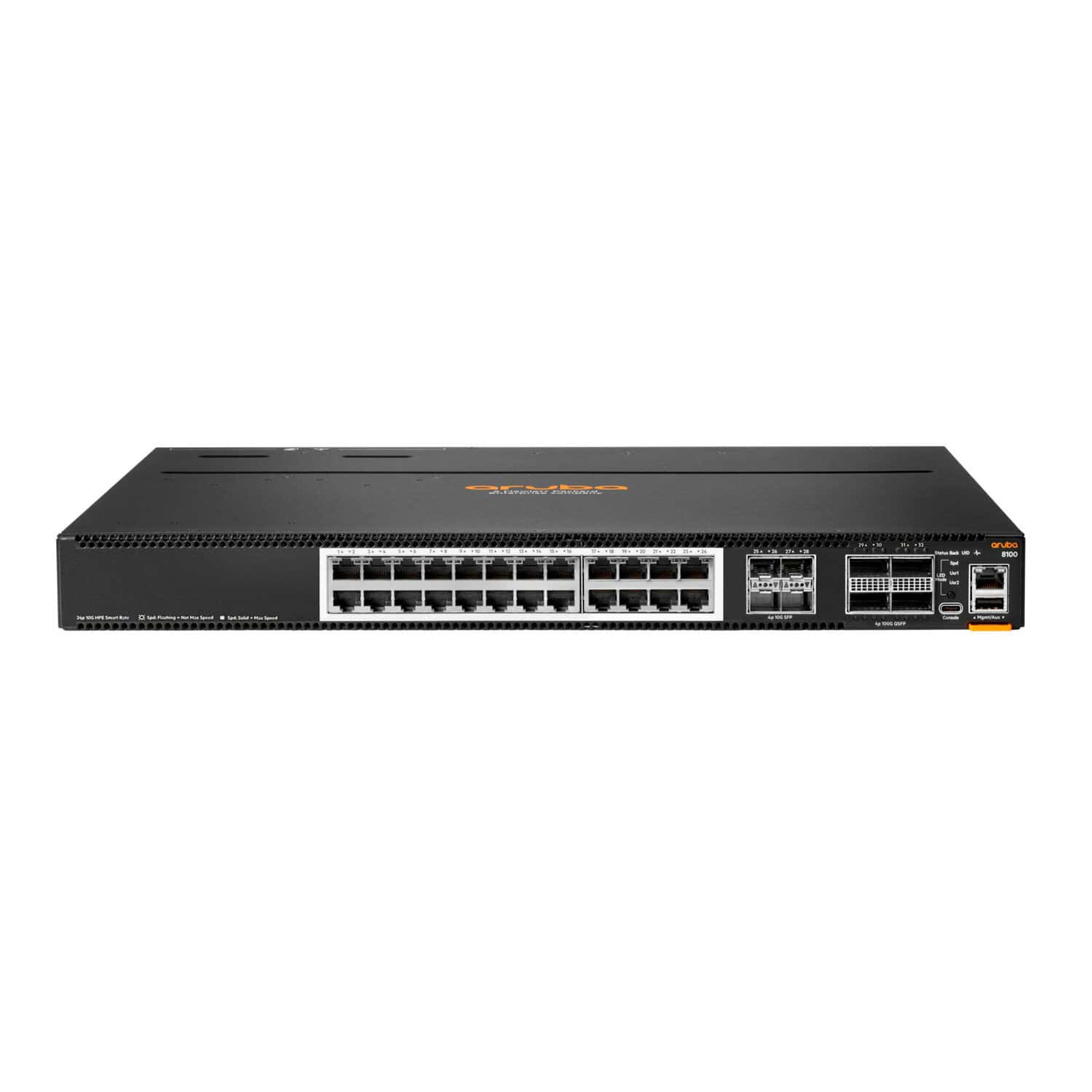 HPE Aruba Networking CX 8100 24x10G Base-T 4x10G SFP+ 4x40/100G QSFP28 Switch (R9W95A) thumbnail