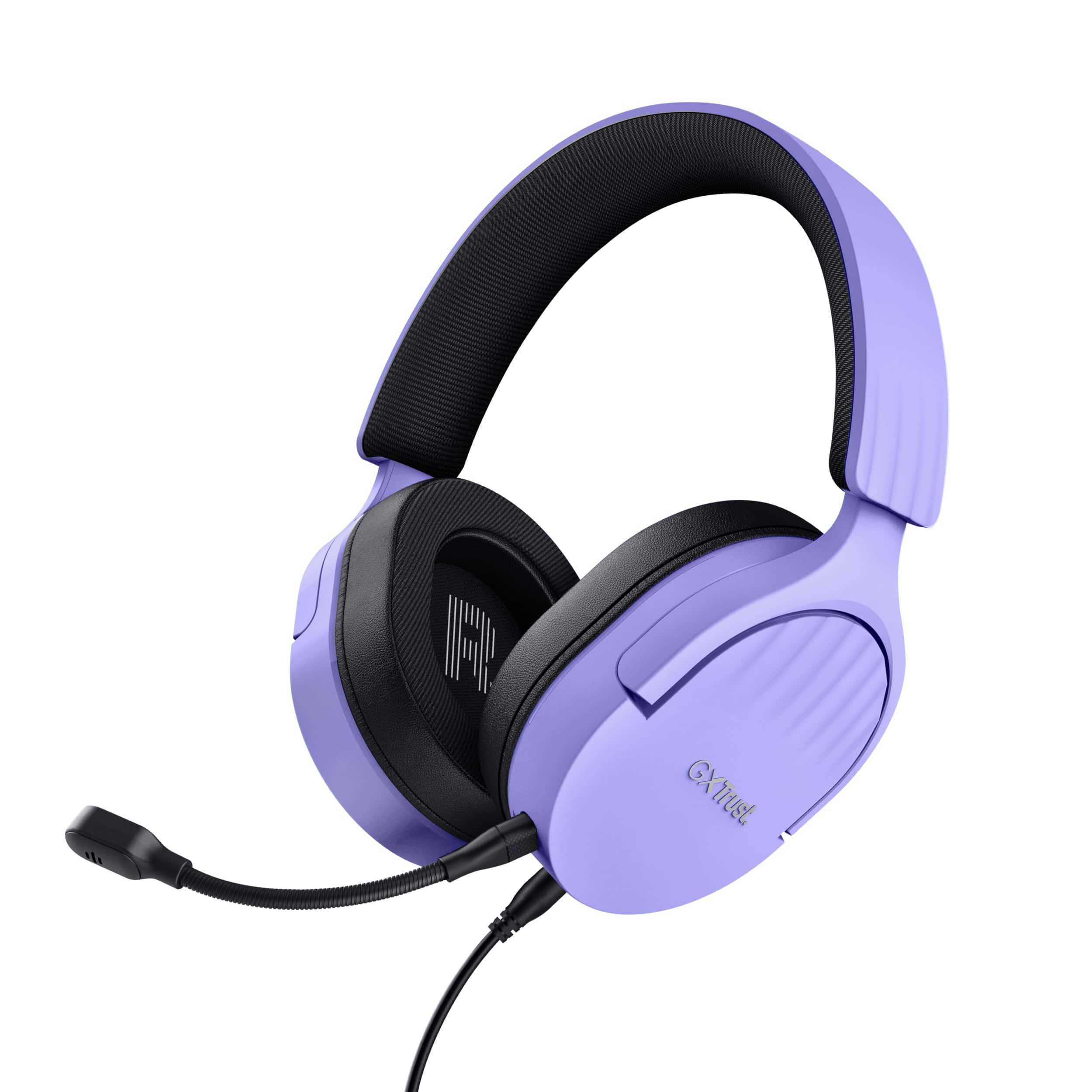 Trust GXT 489P FAYZO Headset Bedraad Hoofdband Gamen Zwart, Paars (25301) thumbnail