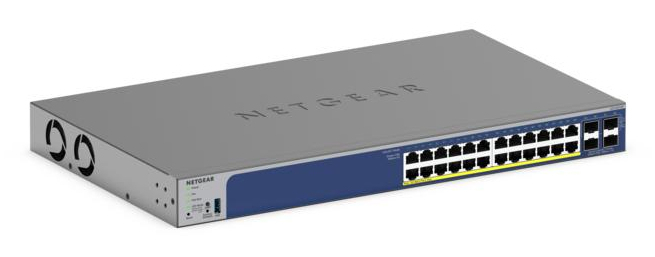 NETGEAR GS728TXP L2/L3 10G Ethernet (100/1000/10000) Power over Ethernet (PoE) Zwart (GS728TXP-300EUS) thumbnail