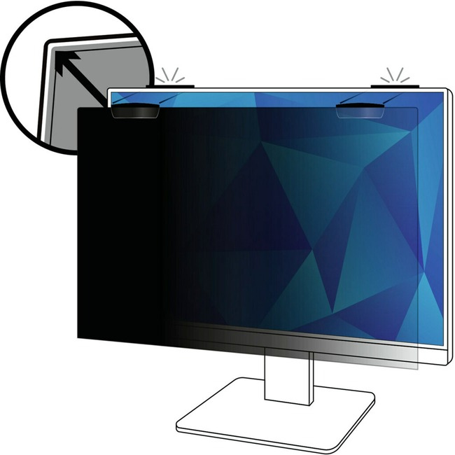 3M Privacy Filter voor 24in Volledig Scherm Monitor met COMPLY™ Magnetische Bevestiging, 16:9, PF240W9EM (PF240W9EM) thumbnail