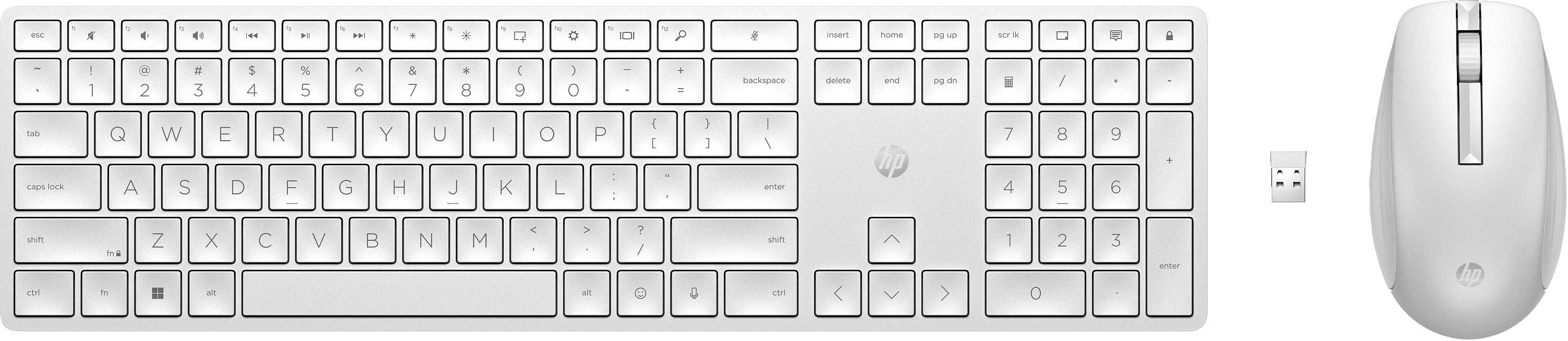 HP 650 draadloze toetsenbord- en muiscombinatie (4R016AA) thumbnail